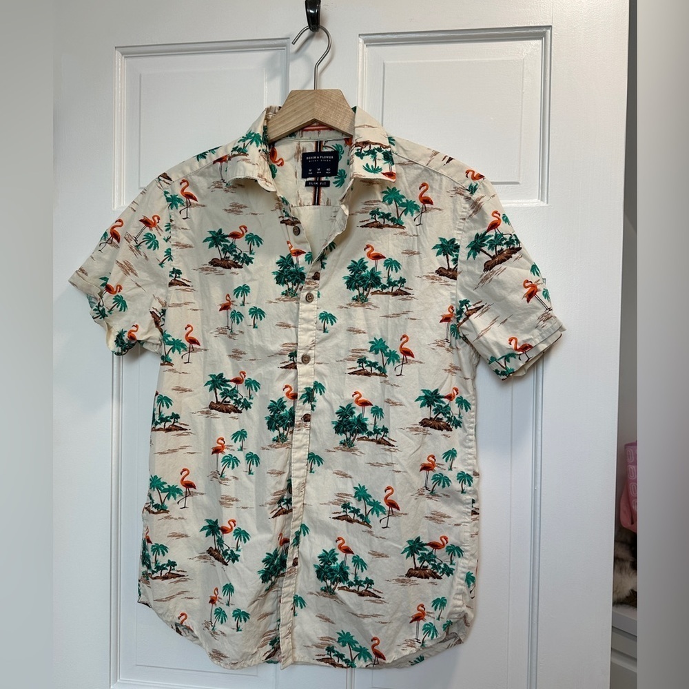 Denim & Flower surf shirt